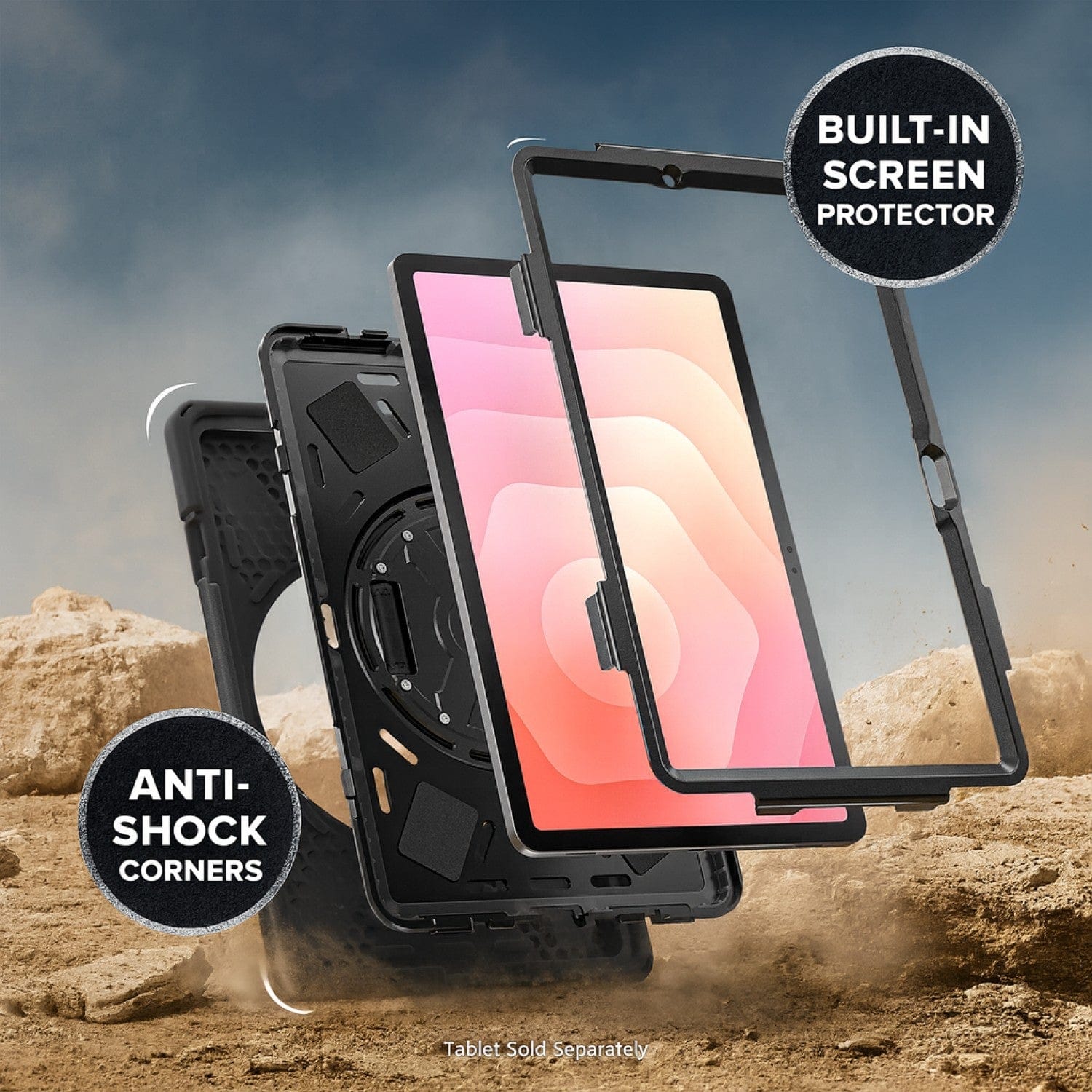 Samsung Galaxy Tab S11 Ultra Case - Heavy-Duty with Hand & Shoulder Strap | Raider-X Series
