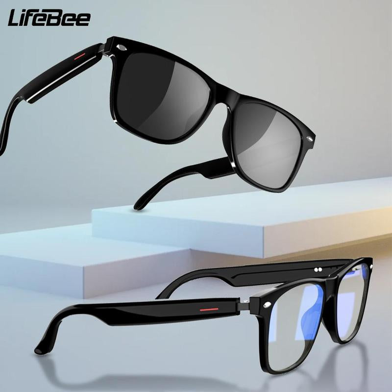 LFEBEE Wireless Smart Glasses with Voice Control - UV Protection for Outdoor Sports
