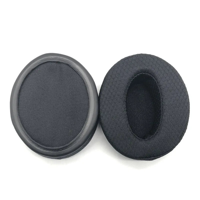 Replacement Memory Foam Ear Pads for Over-Ear Headphones - Soft Leather Ear Cushions, Self-Adhesive (1 Pair)